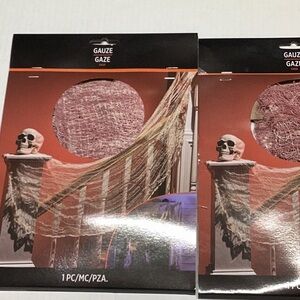 Halloween red Gauze Decor 2 pack